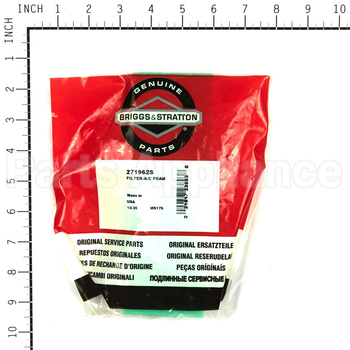 271962S Briggs & Stratton Filter-A/C Foam