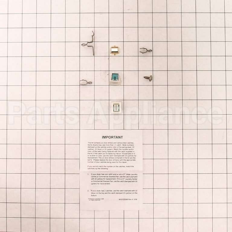 279570 Whirlpool Dryer Door Latch Kit