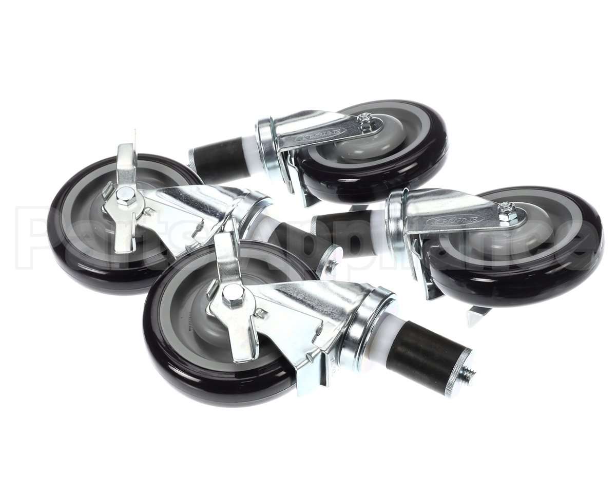 28-124S Krowne Set Of 1-1/2" Stem Caster With 5" Lockin