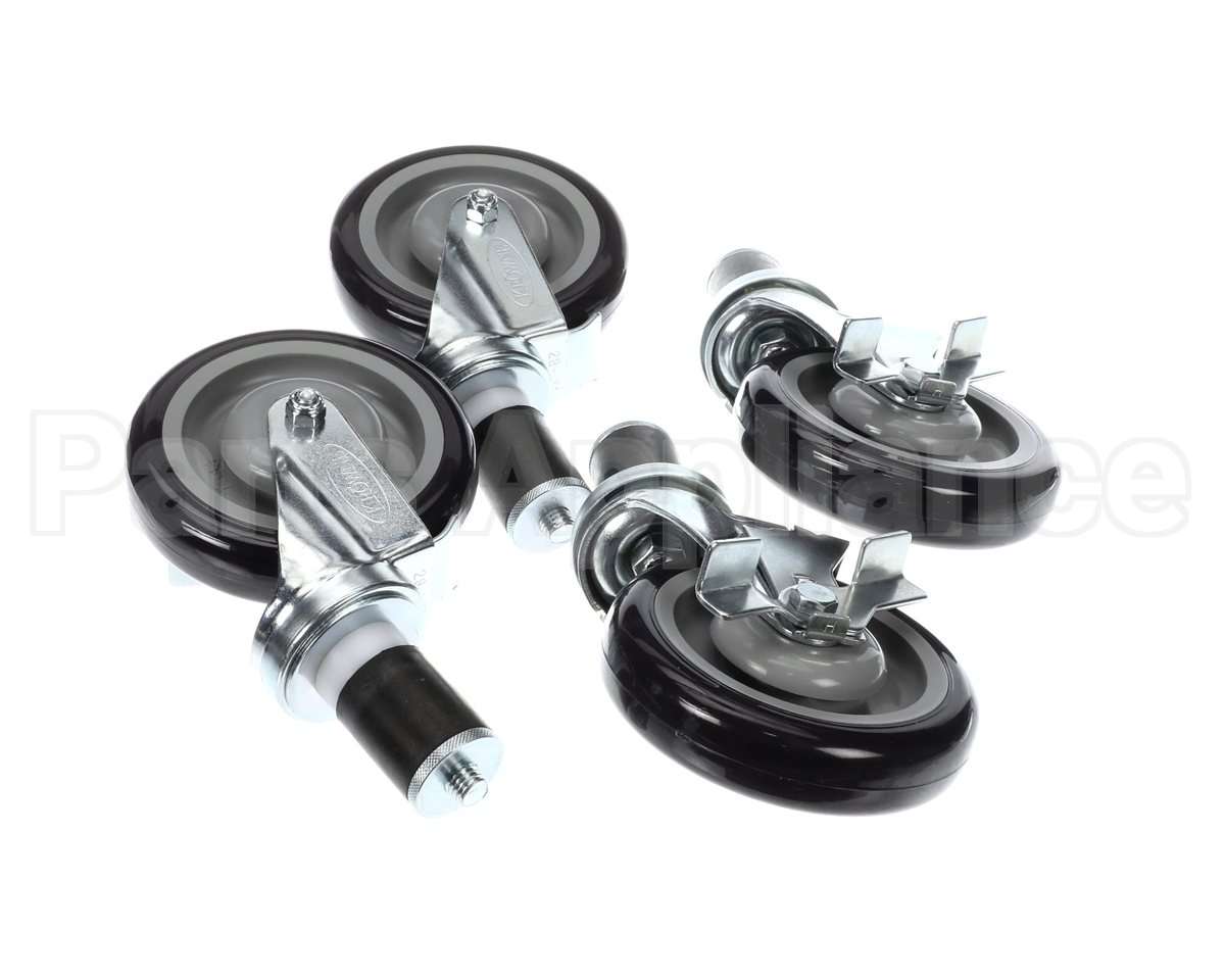 28-124S Krowne Set Of 1-1/2" Stem Caster With 5" Lockin