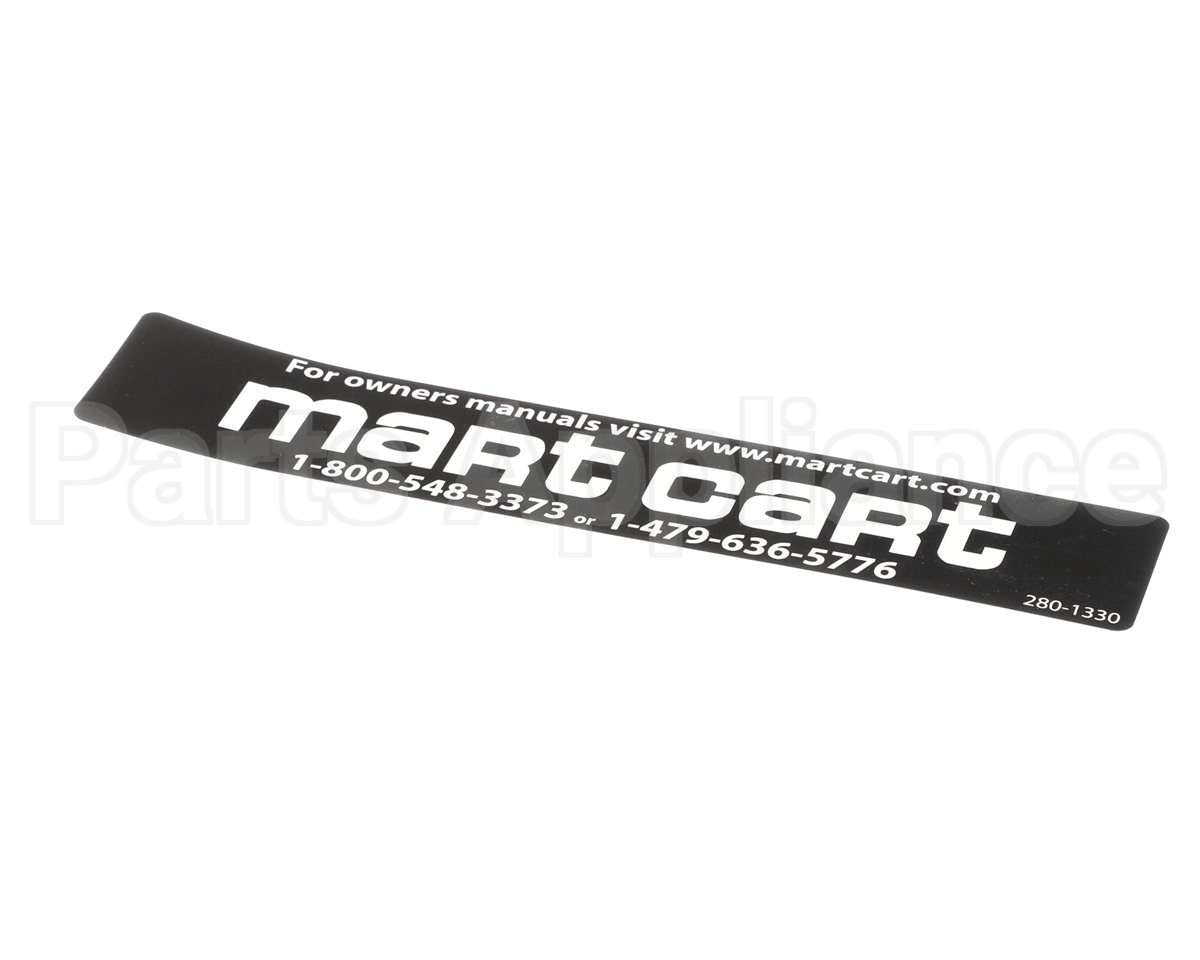 280-1330 Mart Cart Decal: Logo, Mart Cart