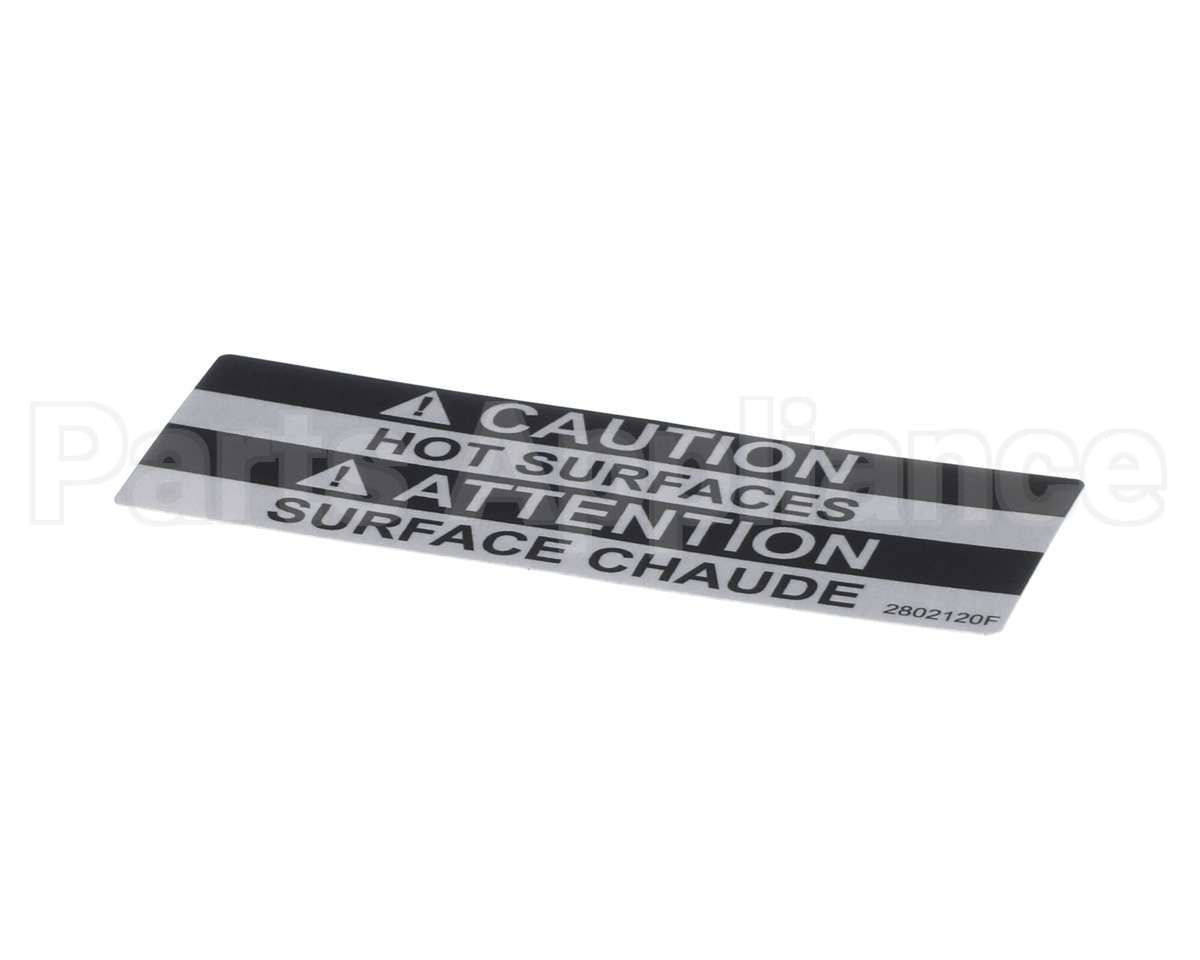 2802120 Lincoln Label Caution Hot