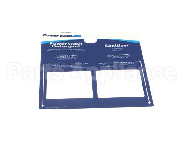 28901 Power Soak Systems Overlay - Soap Dispenser Gener