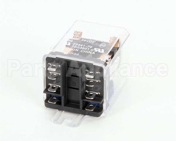 28G38 Lennox Plug-In Relay, Dpdt, 24 Vac Coil, 13 Amp