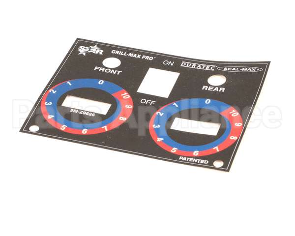 2M-Z9626 Star Controlpnl Lbl 30/45Scbd/Hd