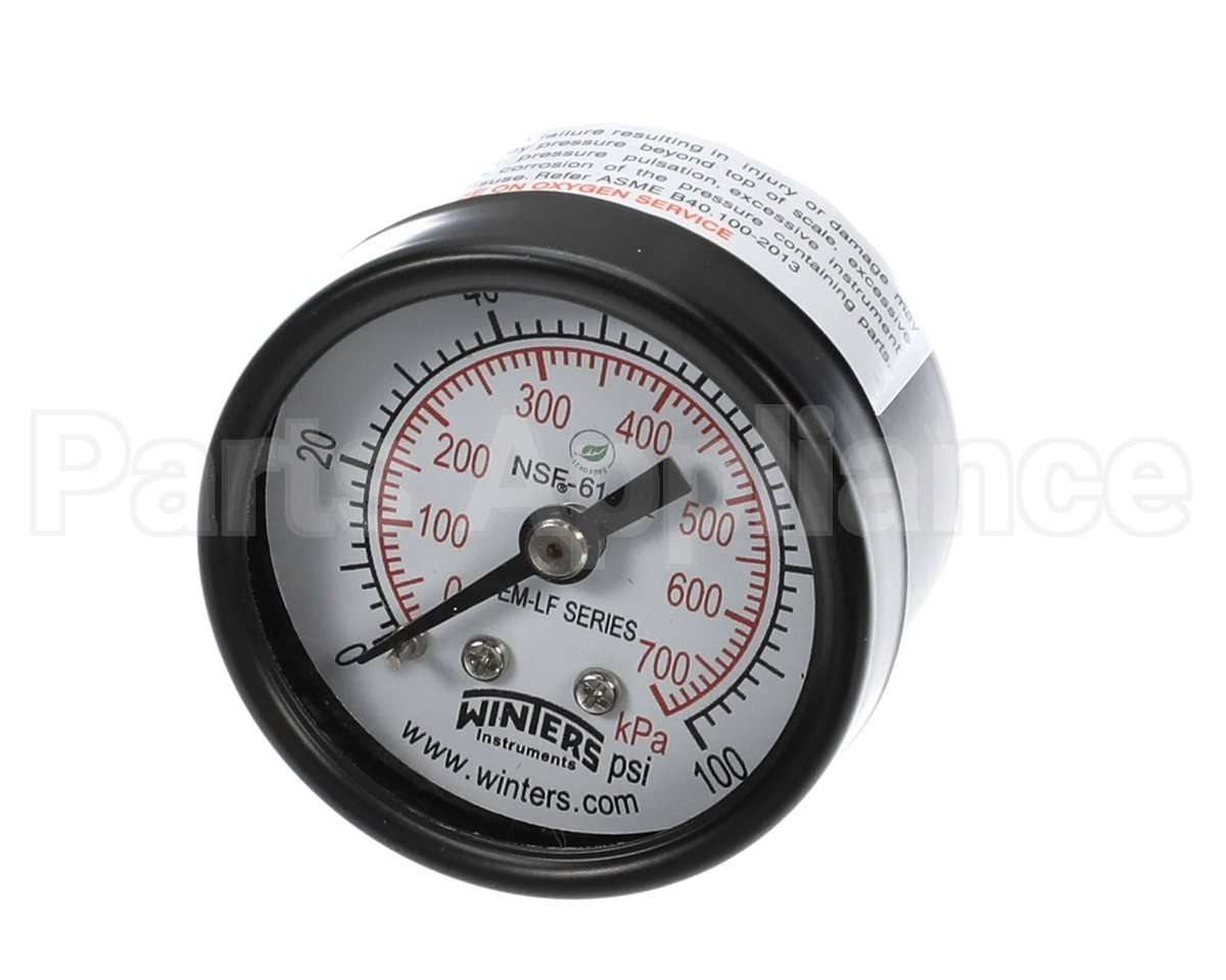 310-00038 Grindmaster Cecilware Pressure Gauge 60 Psi