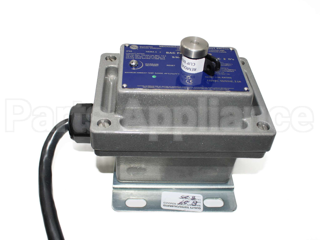 312879 Baltimore Aircoil (Bac) Vibration Swt. 110V Nema 4X