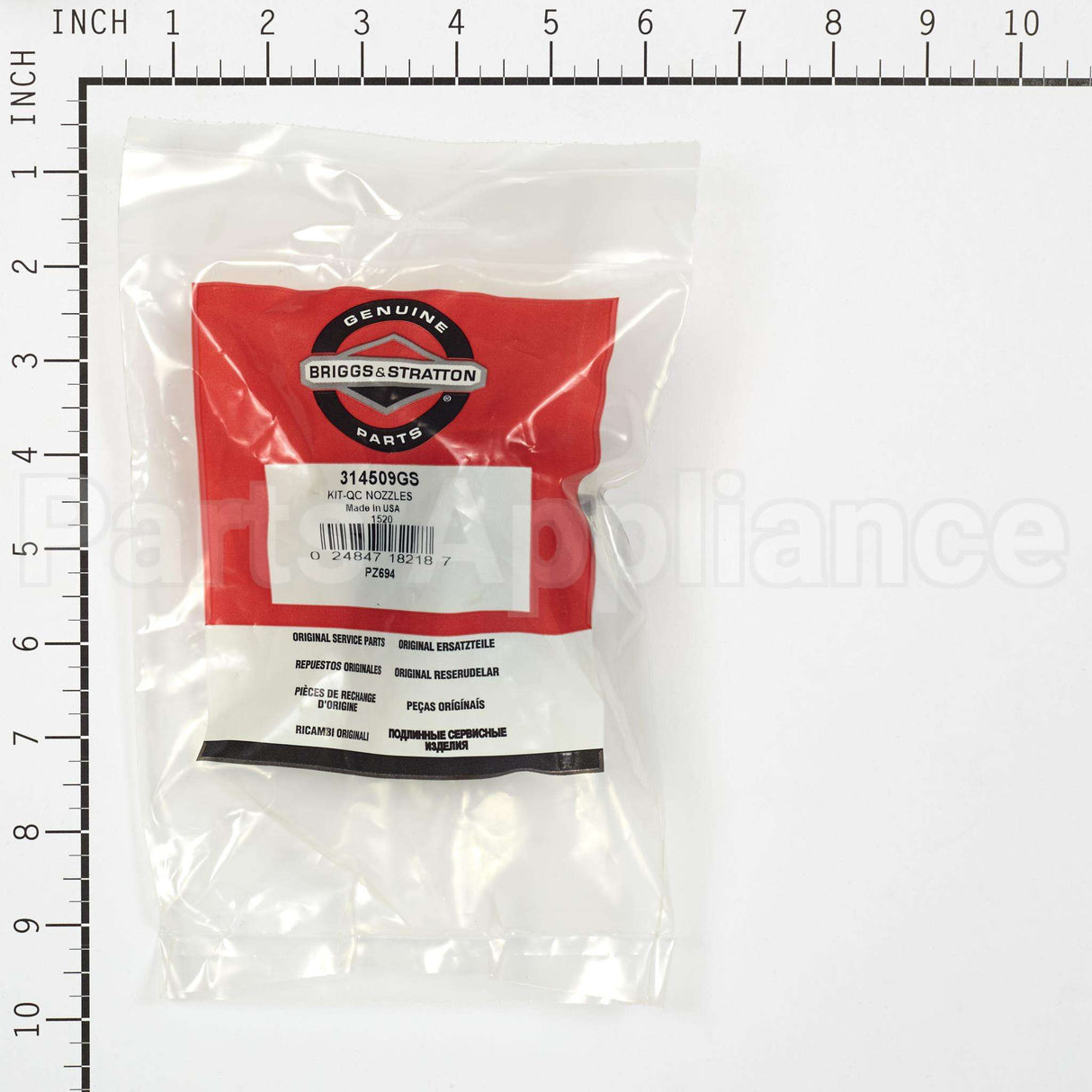 314509GS Briggs & Stratton Kit-Qc Nozzles