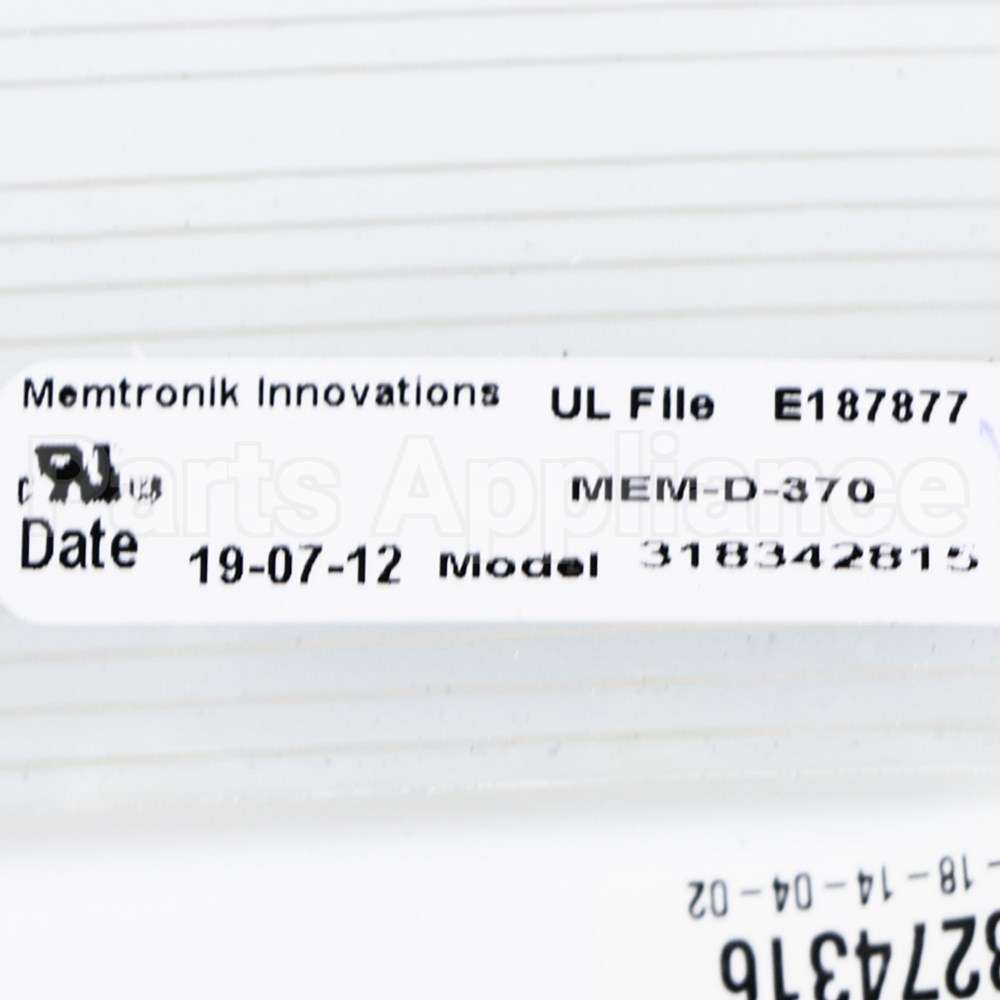 318342815 Frigidaire Control Panel Assem