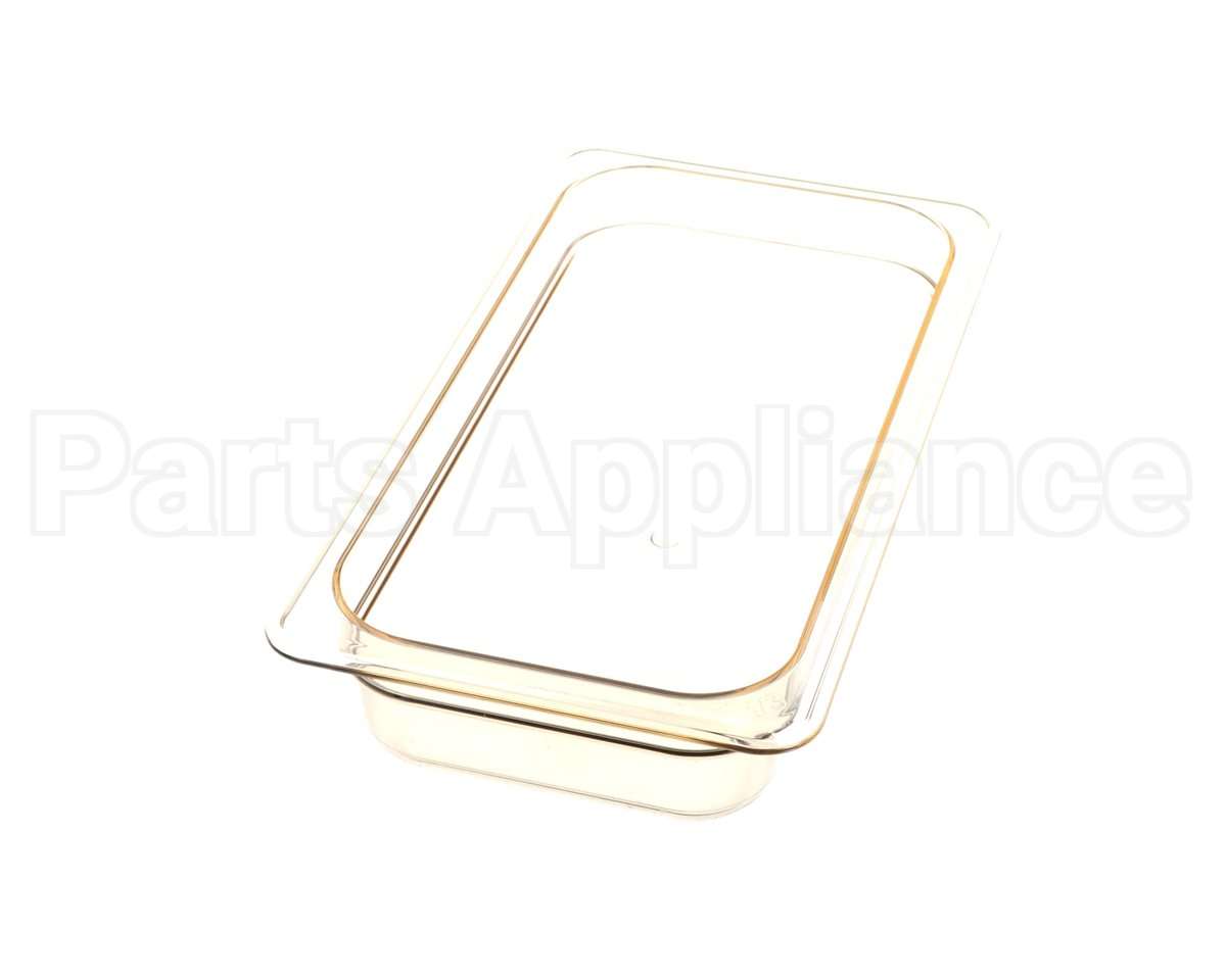 32HP150-H-PAN Cambro Third Sze 4" Dp Hot Pan, Amber