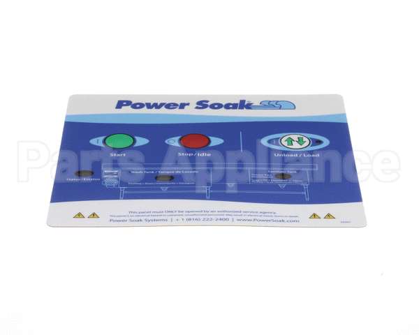 33507 Power Soak Systems Overlay - Control Panel Ps-225