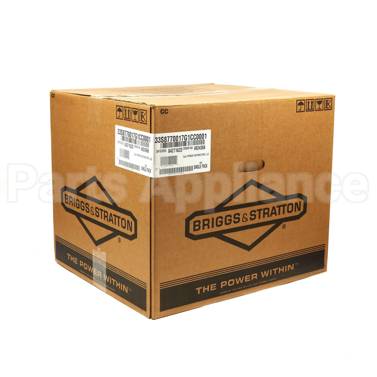 33S877-0017-G1 Briggs & Stratton Engine Packed Single Carton