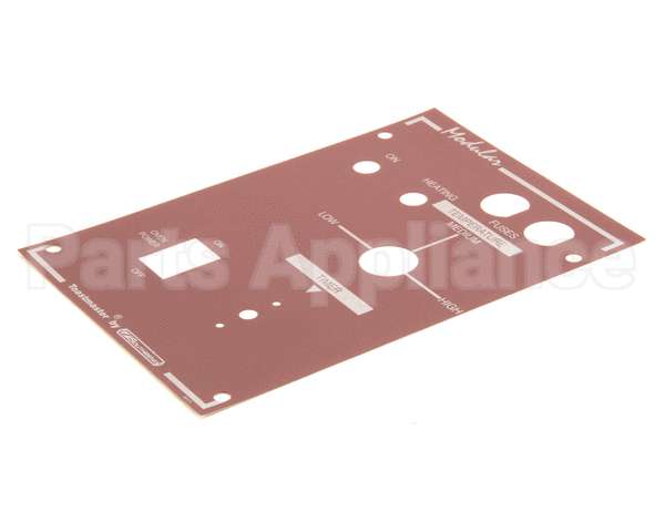 34111 Southbend Range Decal,Control Panel Wendys