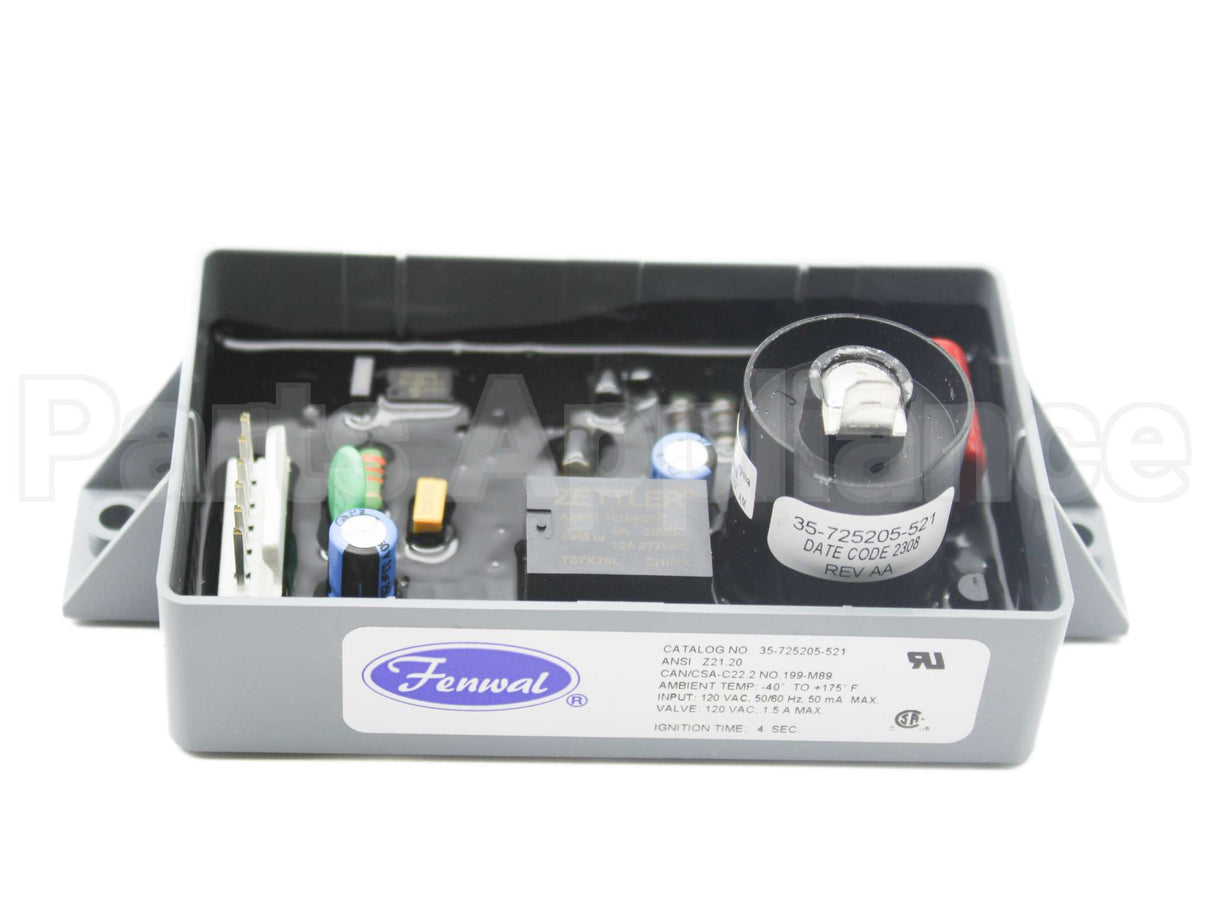 35-725205-521 Fenwal 3Try 5Secpp 4Sectfi 120V
