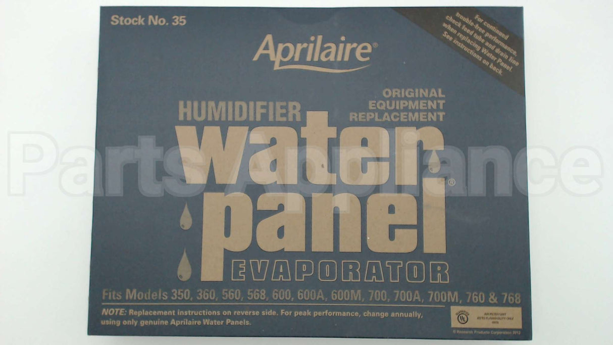 35 Aprilaire Humidifier Water Panel