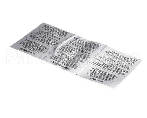 35000 Middleby Lbl,Warning-Improper Install