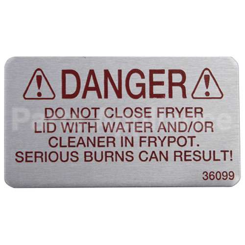 36099 Compatible Henny Penny Label - Danger
