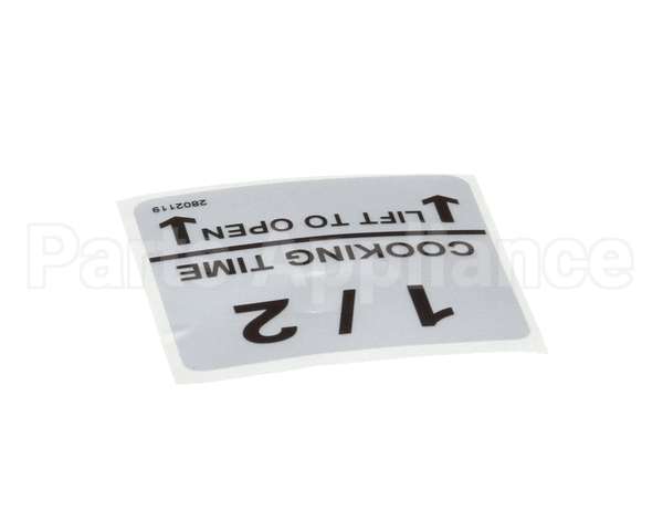 370032 Lincoln Label 1/2 Cooktime