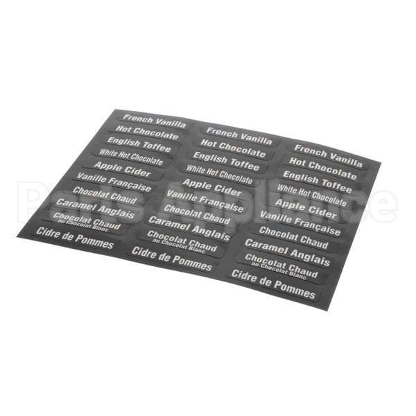38749.699999999997 Compatible Bunn Flavordecals, Imix Eng/Fre