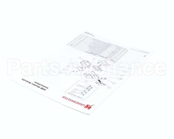 390-00173 Grindmaster Cecilware Instructions Shutter Kit Gnb