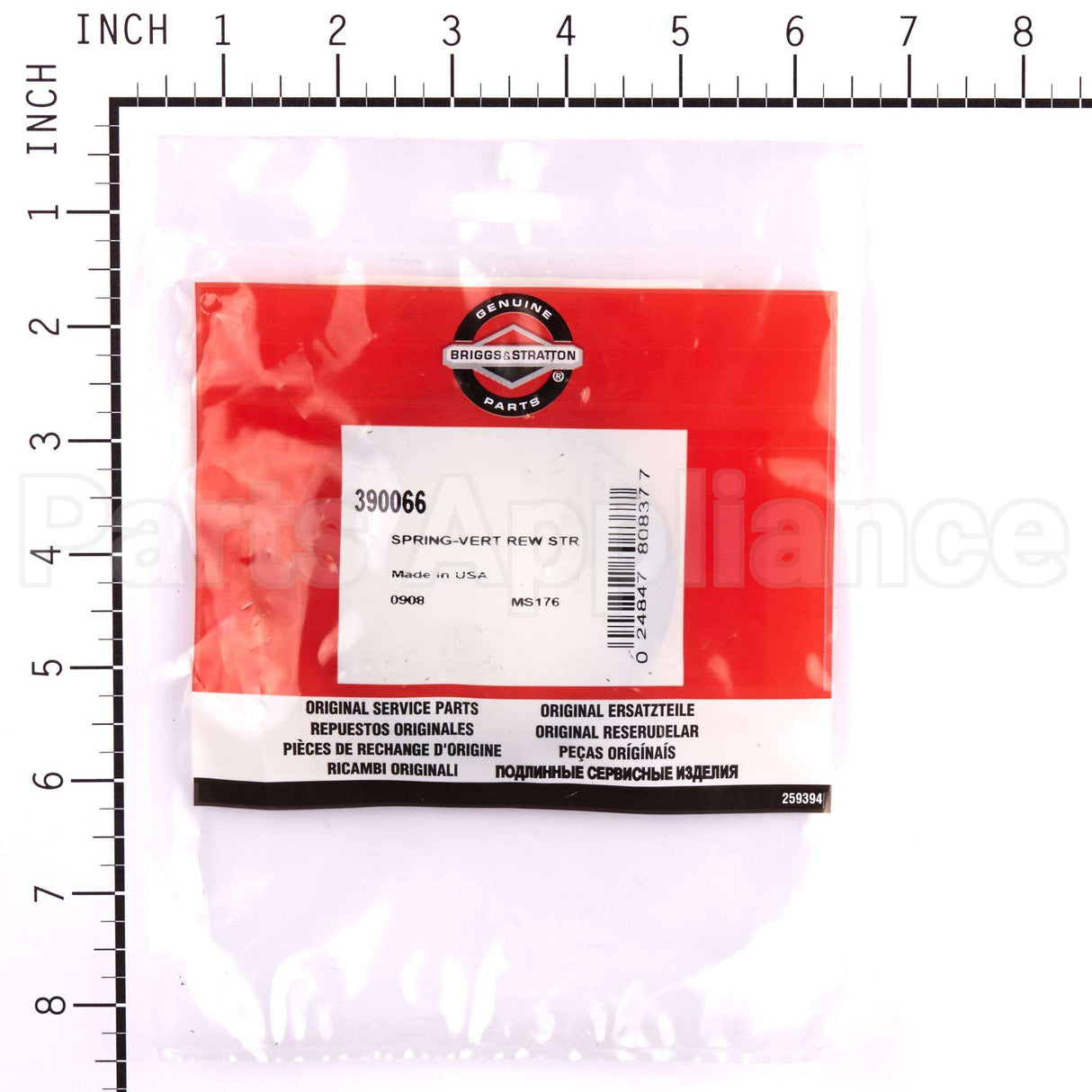 390066 Briggs & Stratton Spring-Vert Rew Str