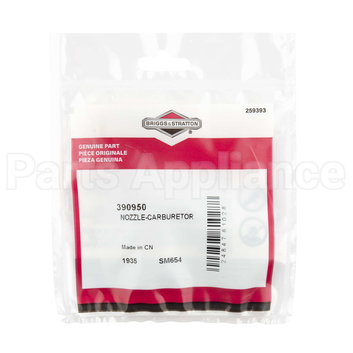 390950 Briggs & Stratton Nozzle-Carburetor