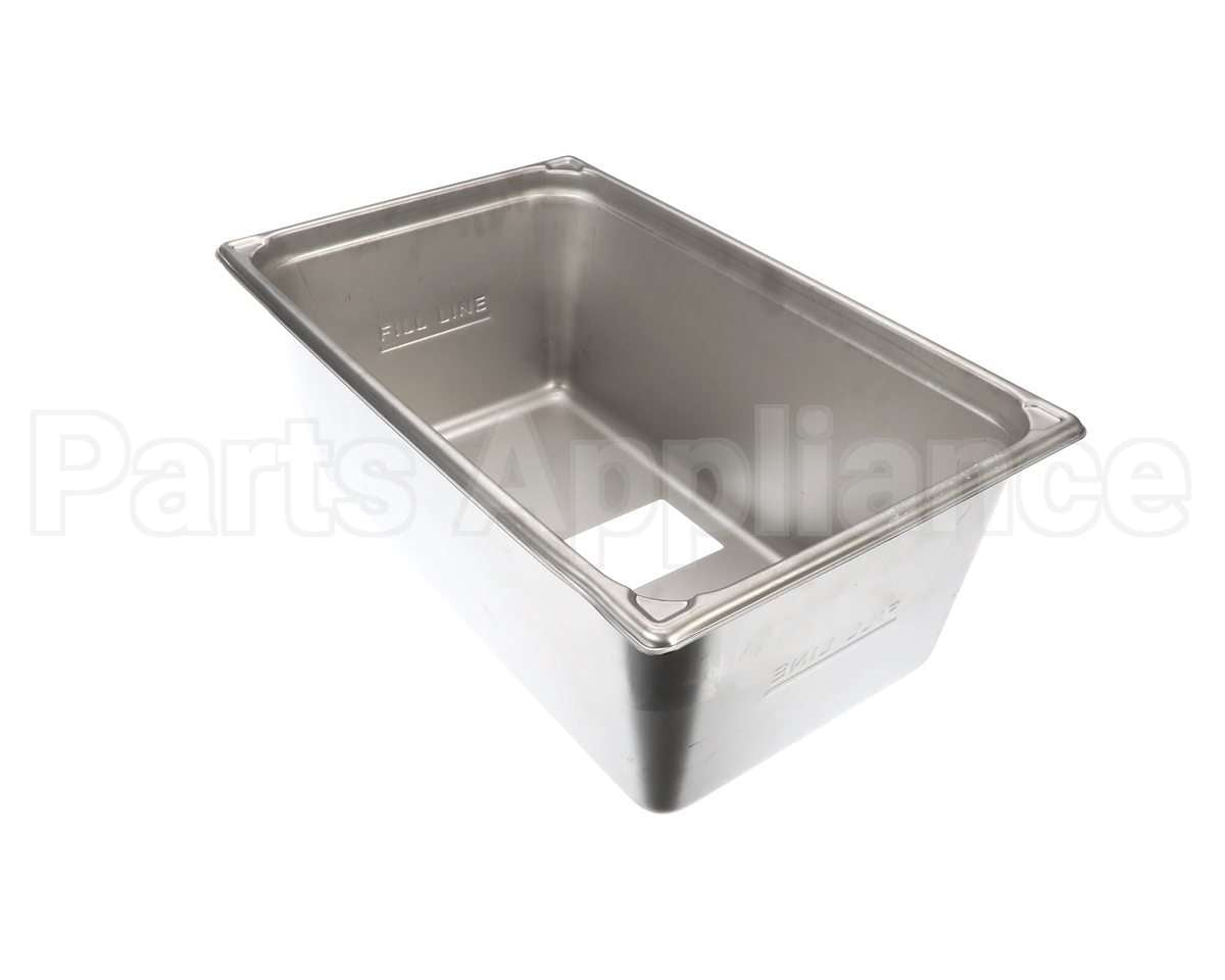 39368 Giles Pan, Breading, Ss, 8-In, W/Hole & Emboss