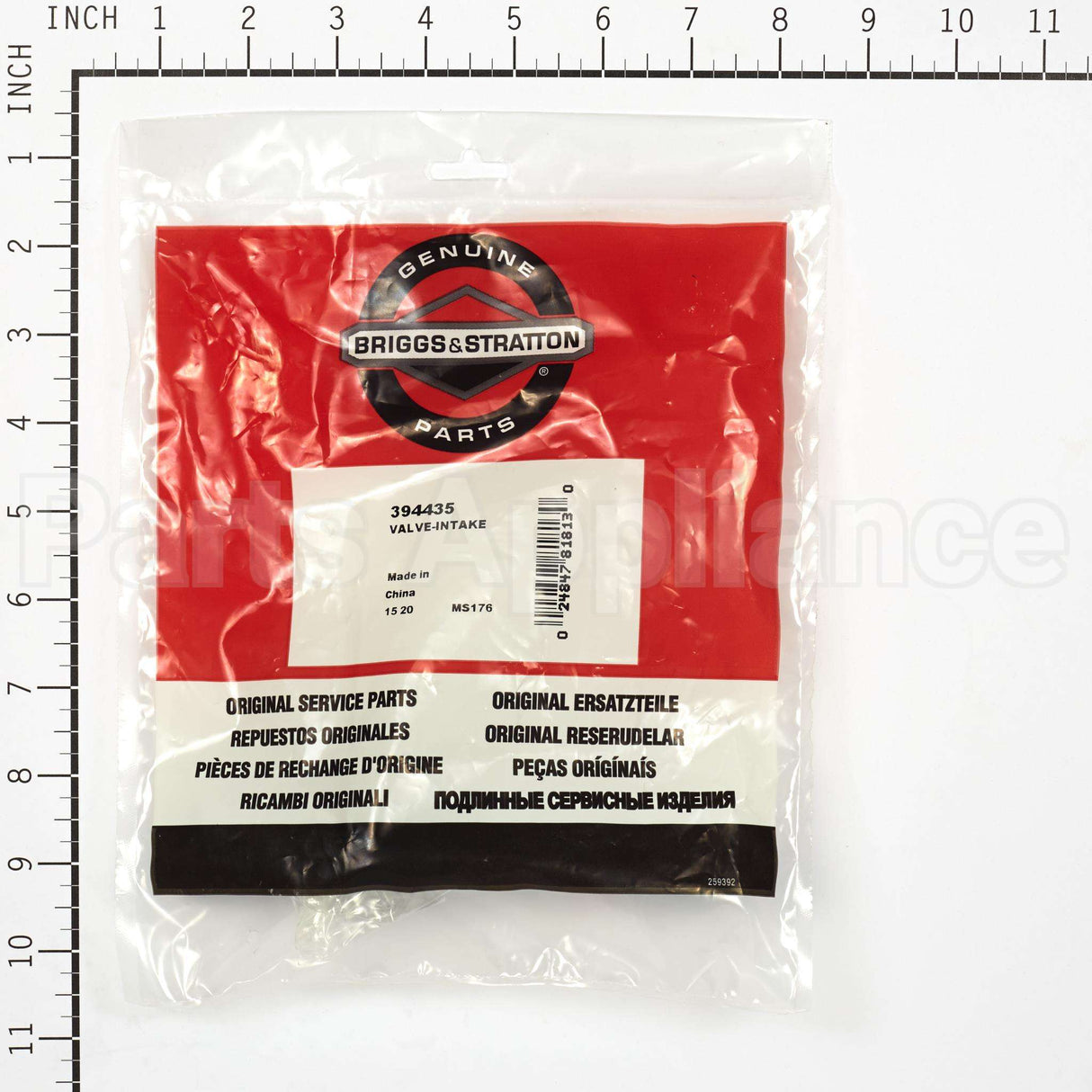 394435 Briggs & Stratton Valve-Intake