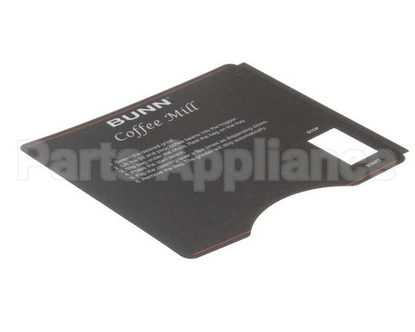 39957.0000 Bunn Decal, Grinder W/Switch(G2/G3