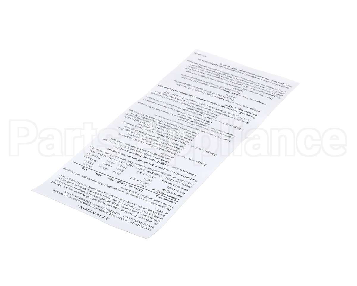 3A2220-01 Hoshizaki Label-Control Board