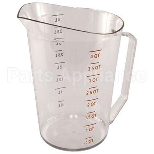 400MCCW-135 Compatible Cambro 4 Qt Measuring Cup-135 Clear