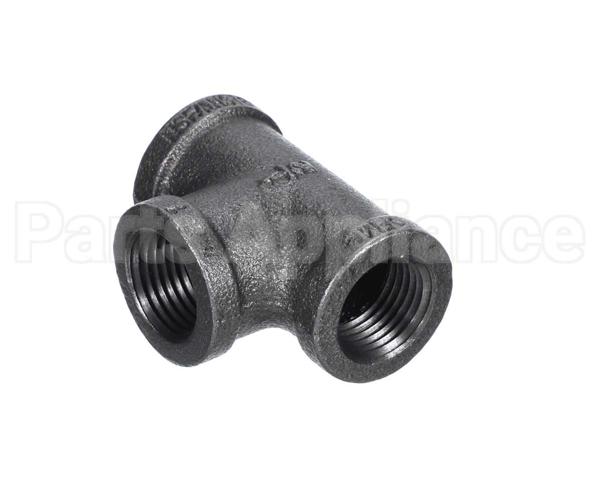 40296 Giles Tee,1/2 Npt Black Pipe