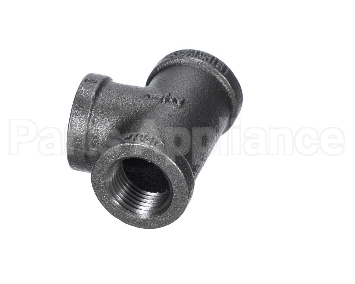 40296 Giles Tee,1/2 Npt Black Pipe