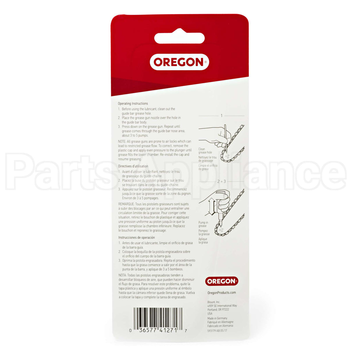 40469-A Oregon Grease Gun (Display Packaged)
