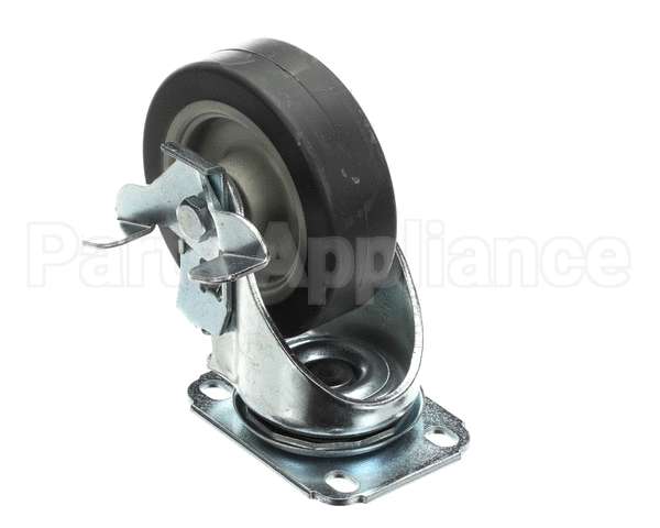 40700 Giles Caster, 5-In, Swivel, W/Brake, Plate Mou