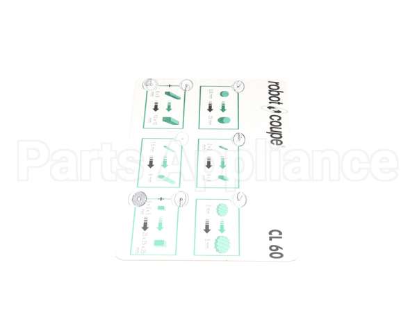 407295 Robot Coupe Cl60 Lateral Disc Plate