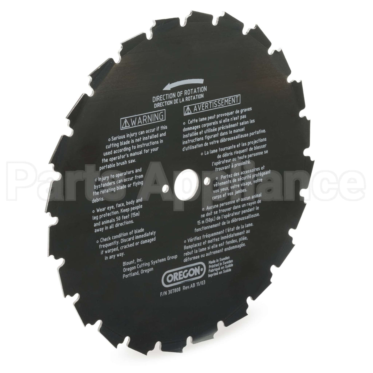 41-932 Oregon Eia Brush Blade 9In 24 Teeth 2