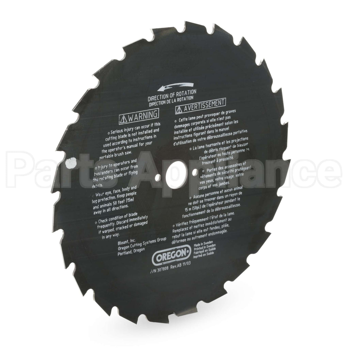 41-936 Oregon Maxi Brush Blade 9In 24 Teeth