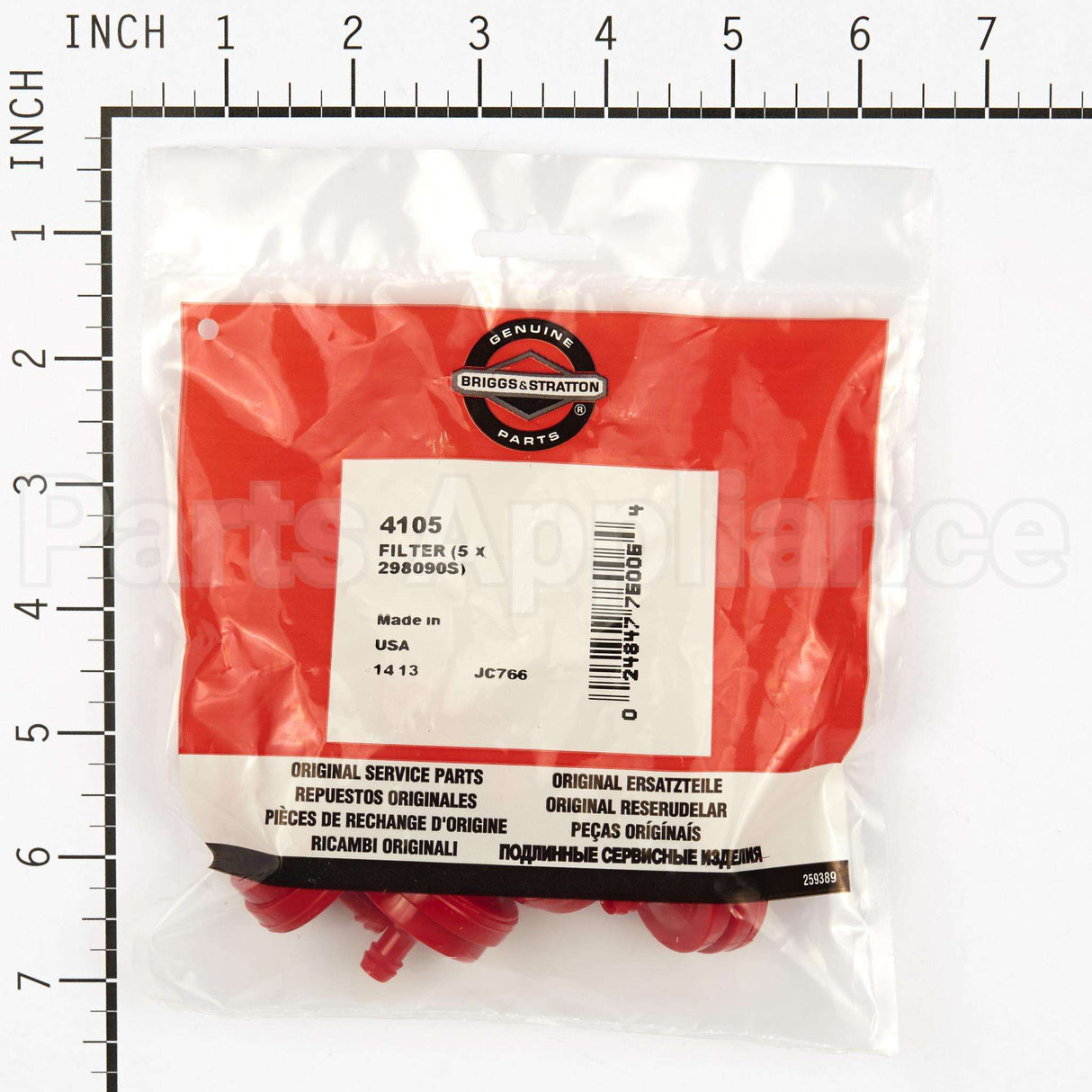 4105 Briggs & Stratton Fuel-Filter (5 X 298090S)
