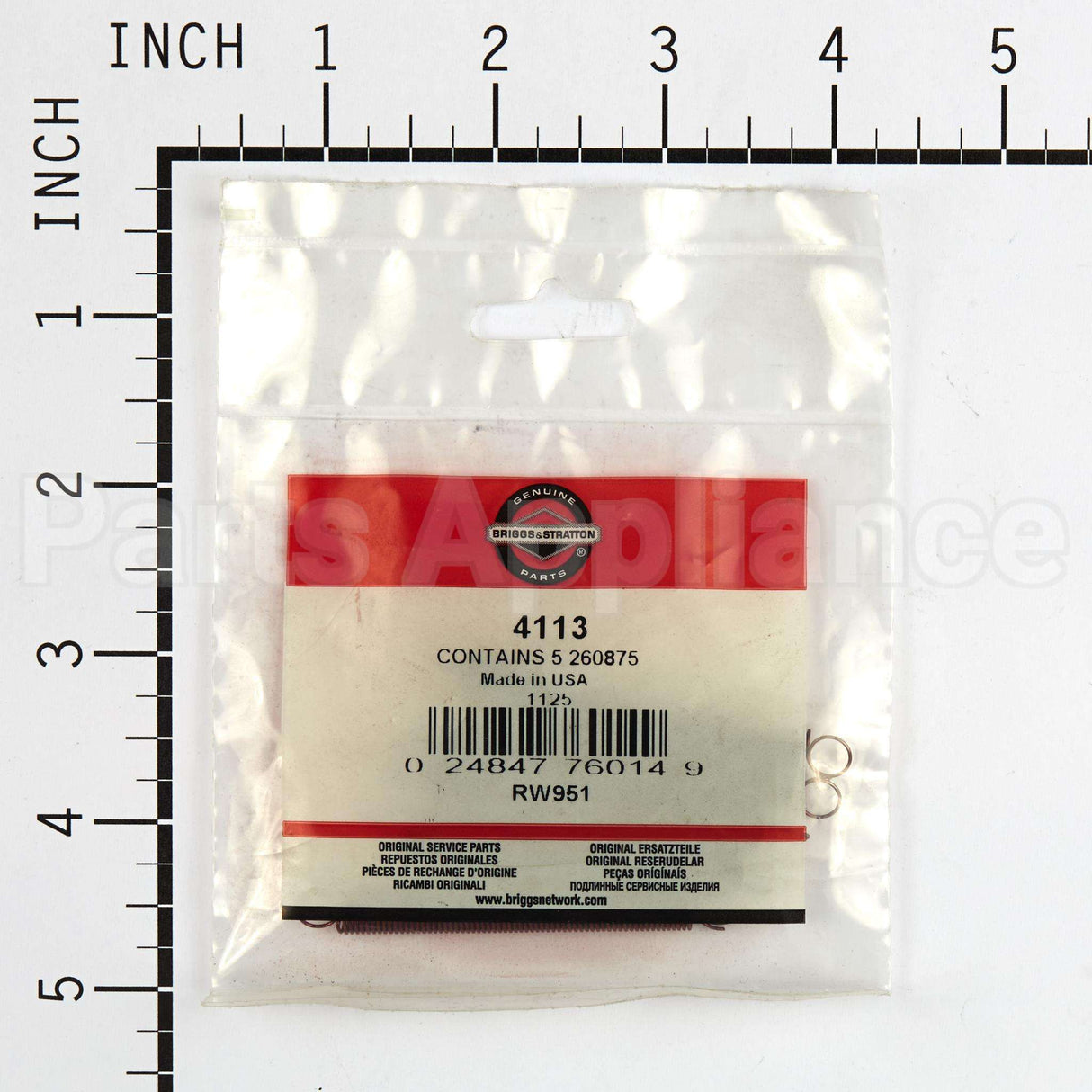 4113 Briggs & Stratton Spring (5 X 260875)