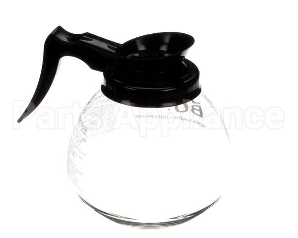 42400.0101 Bunn Decanter,Glass-Blk 12Cup 1Pk