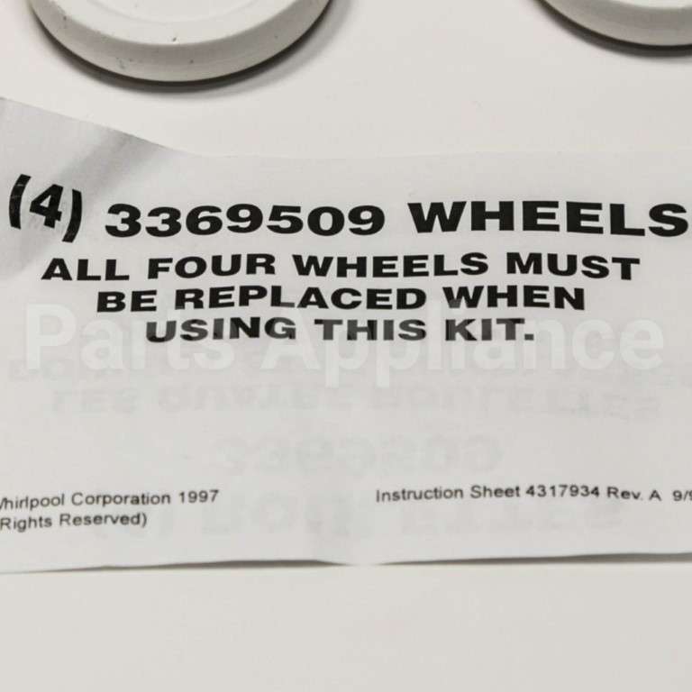 4317933 Whirlpool Wheel-4Pak