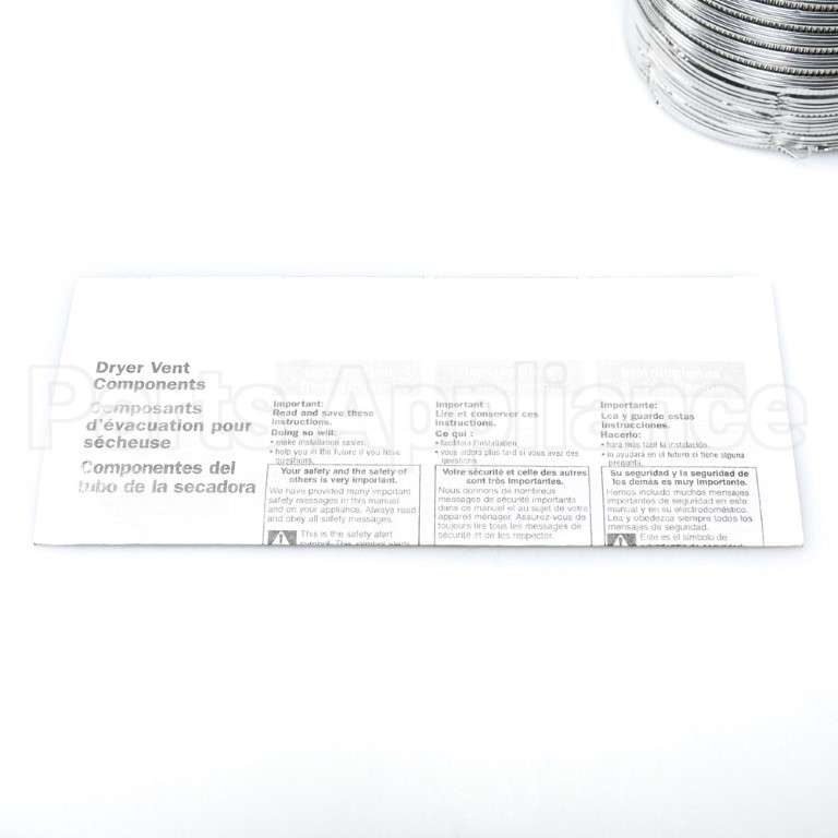 4396033RP Whirlpool 5' Simple Connect Vent-S