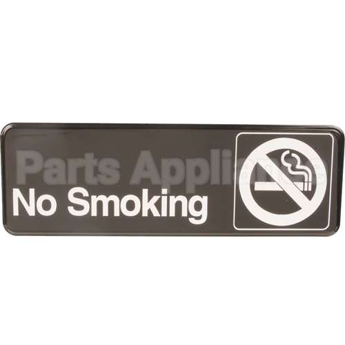 4513 Compatible Traex Sign, No Smoking, Black, 3X9"