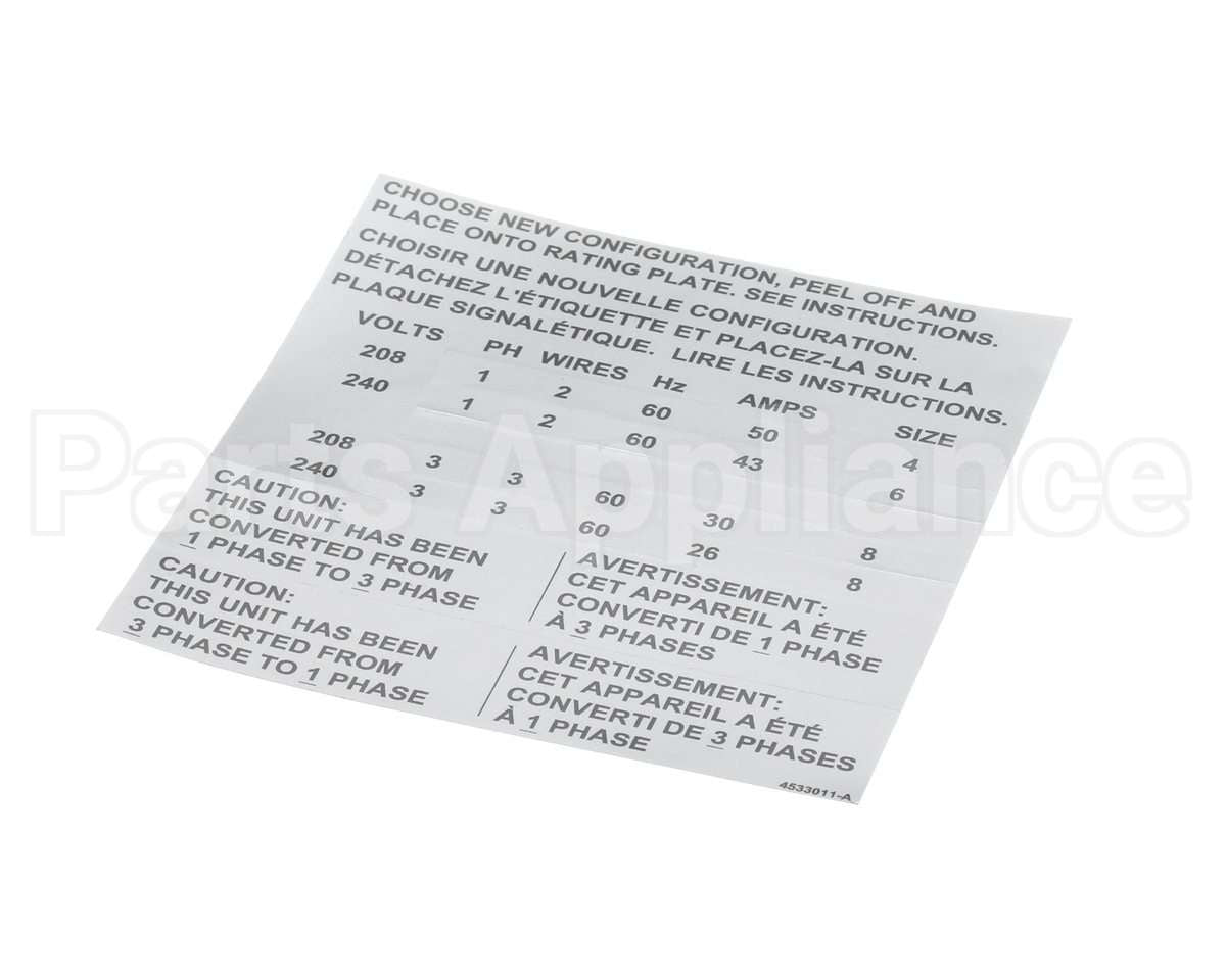 4533009 Garland Kit, Elec Phase Convert Full S