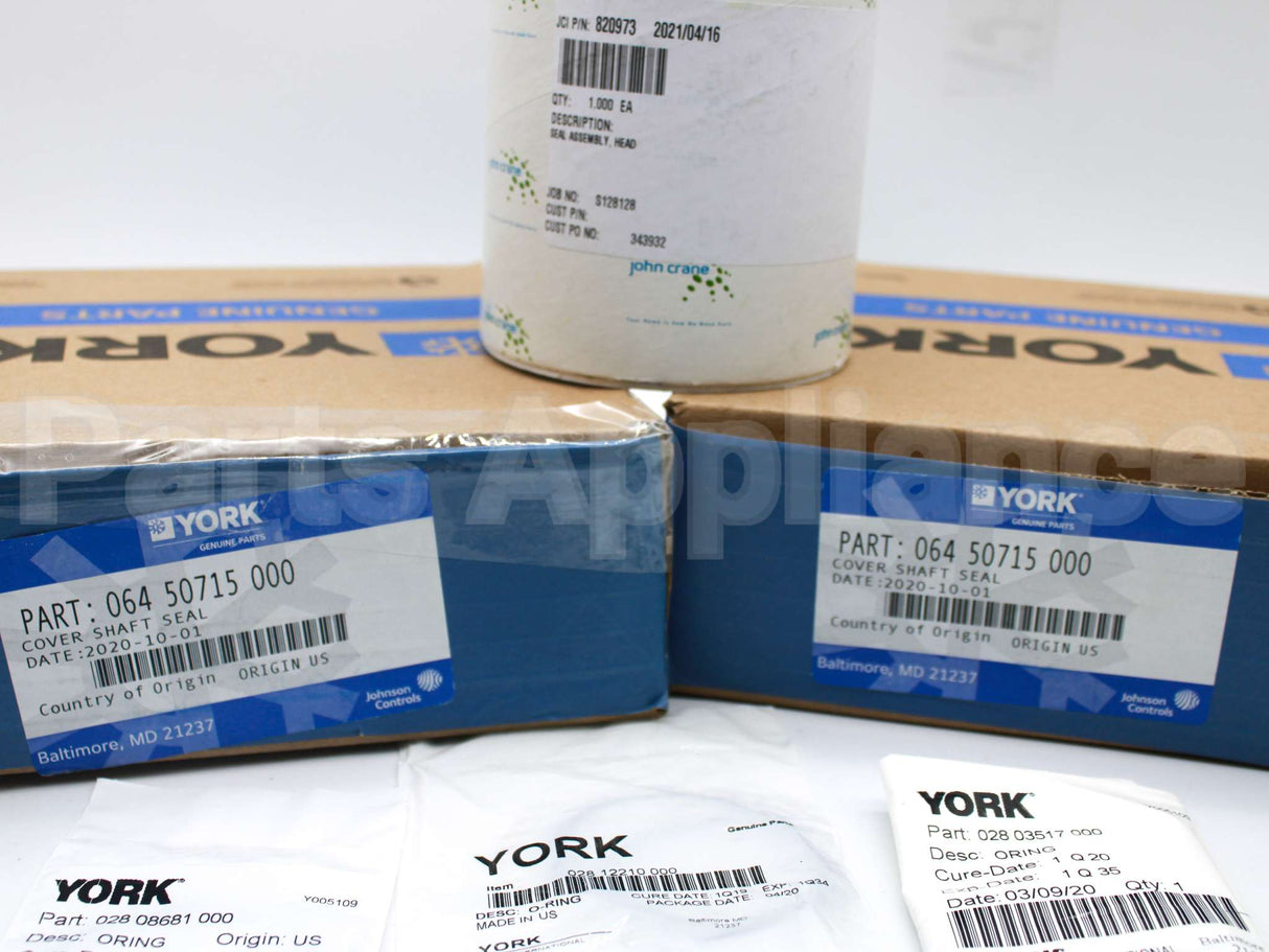 464-50720-000 York Bellows Shaft Seal