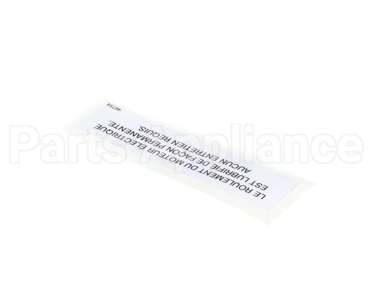 46754 Henny Penny Label-Elec.mtr French