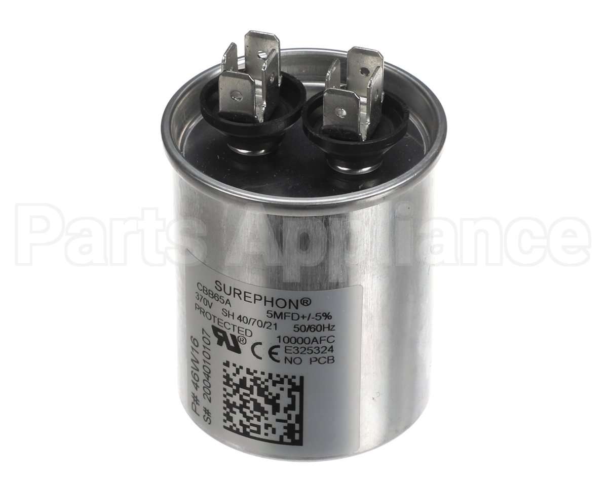 46W16 Lennox 5Mfd 370V Round Capacitor