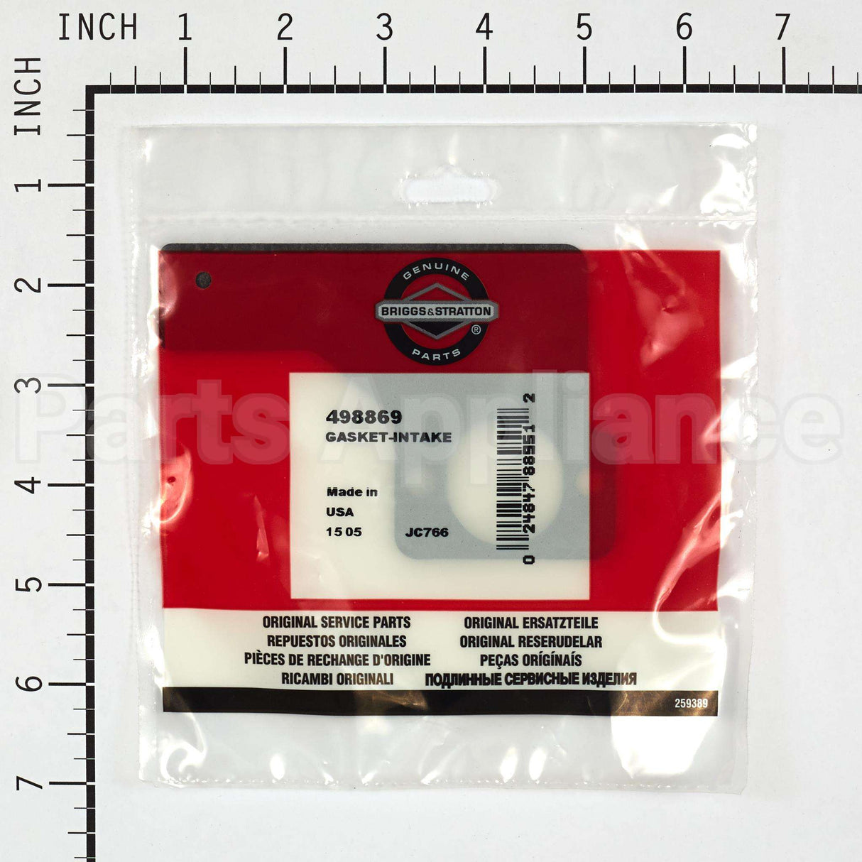 498869 Briggs & Stratton Gasket-Intake
