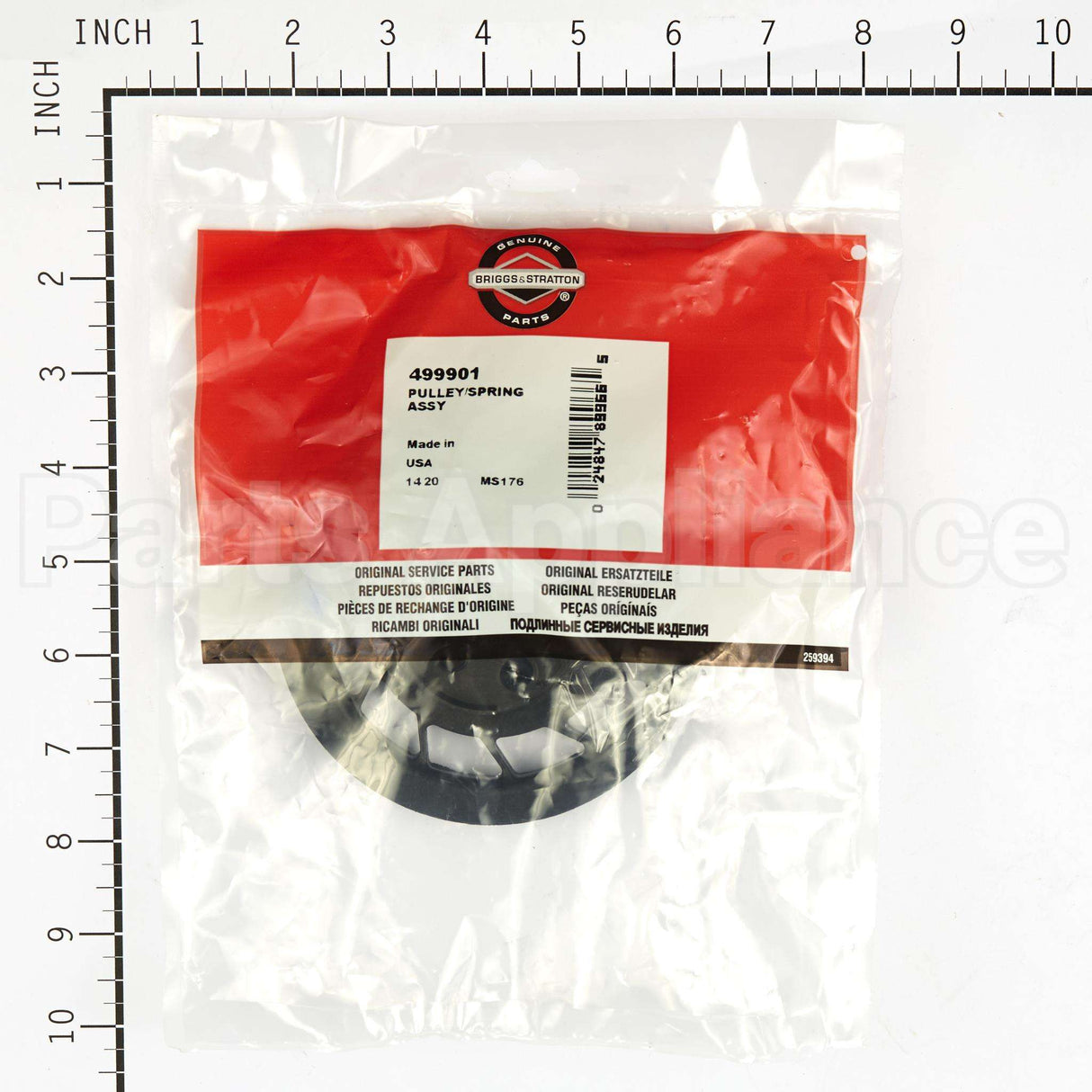 499901 Briggs & Stratton Pulley/Spring Assy